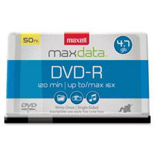 Maxell 16X Speed 4.7GB DVD-R Spindle