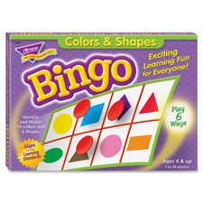 Trend Colors and Shapes Learner's Bingo Game