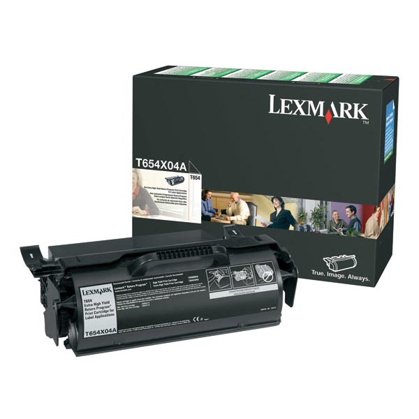 Lexmark T654X04A Black OEM Print Cartridge