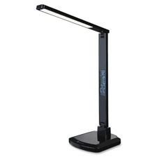 Lorell Clock Display LED Desk Lamp