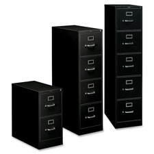 HON H310 Series Black Drawer Vertical File