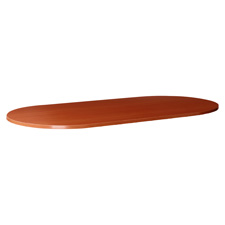 Lorell Essentials Cherry Oval Conference Tabletops