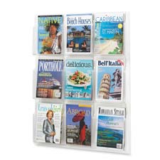 Safco 9-Pocket Magazine/Literature Display Rack