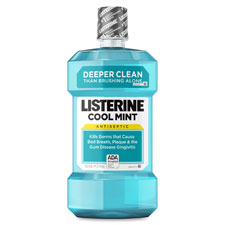 J & J Cool Mint Listerine Antiseptic Mouthwash