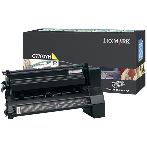 Lexmark C7700YH Yellow OEM Toner Cartridge