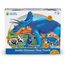 Learning Res. Triceratops Jumbo Dinosaur Puzzle
