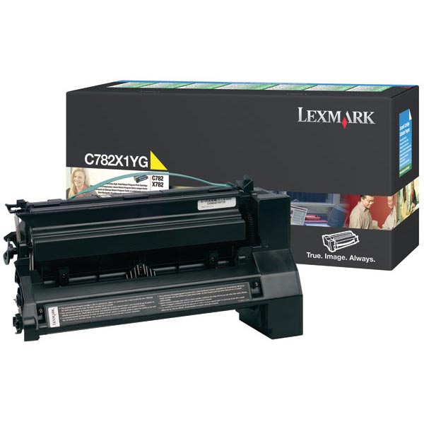 Lexmark C782X1YG Yellow OEM Extra High Yield Print Cartridge