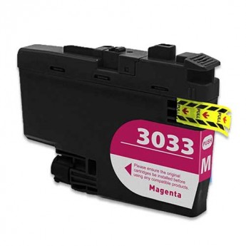 Premium Quality Magenta Super High Yield Inkjet Cartridge compatible with Brother LC-3033M