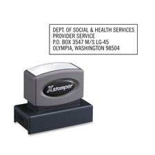 Xstamper Custom Large Business Address Stamp