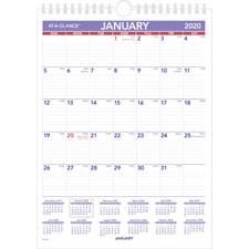 AT-A-GLANCE Yearly Wall Calendar