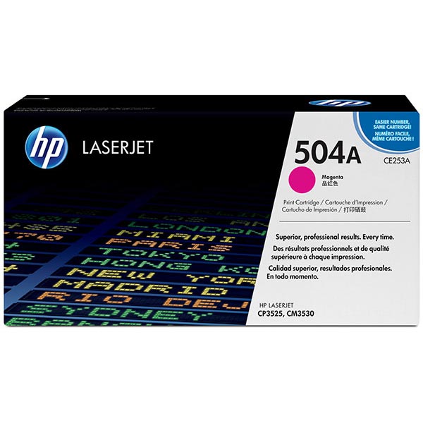 HP CE253AG (HP 504A) Magenta OEM ColorSphere Print Cartridge