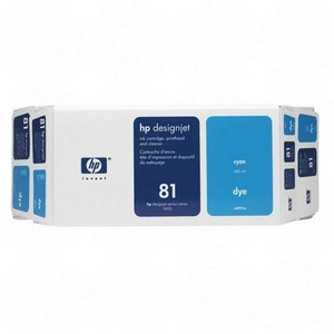 HP C4991A (HP 81) Cyan OEM Cartridge / Printhead / Cleaner (Value Pack)