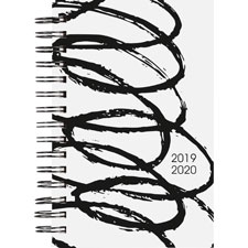 Rediform White w/Black Cover Academic Planner