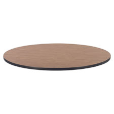 Lorell Medium Oak Laminate Round Activity Tabletop